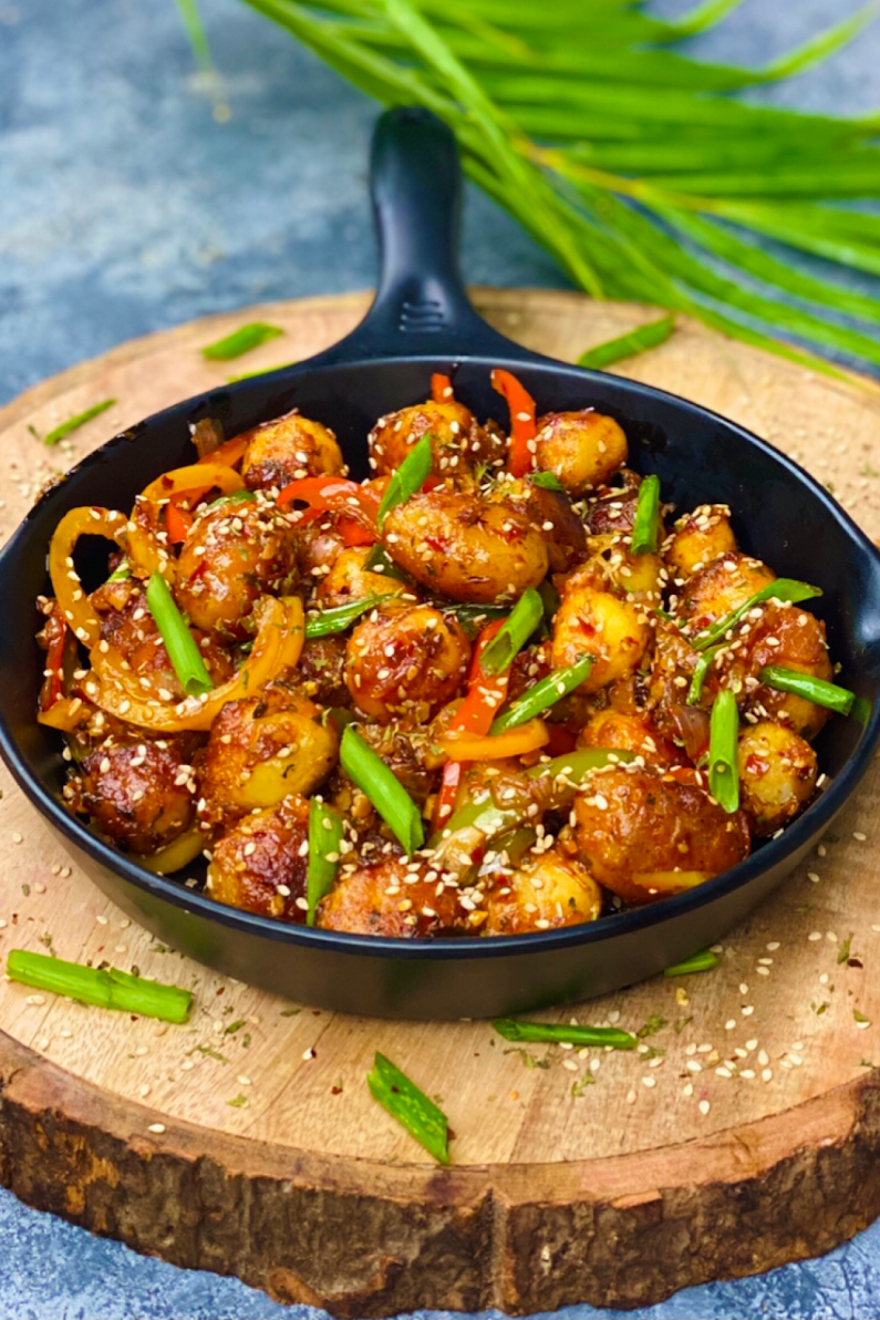 Szechuan Potatoes with Vinegar and Chili